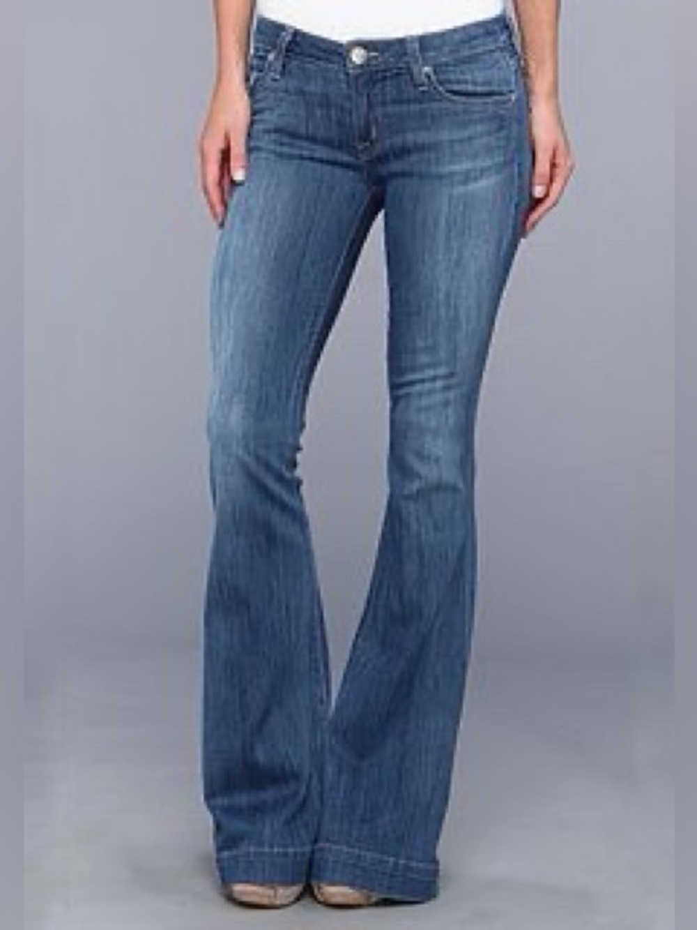 Hudson Ferris Flap Blue Flare Jeans Size 32